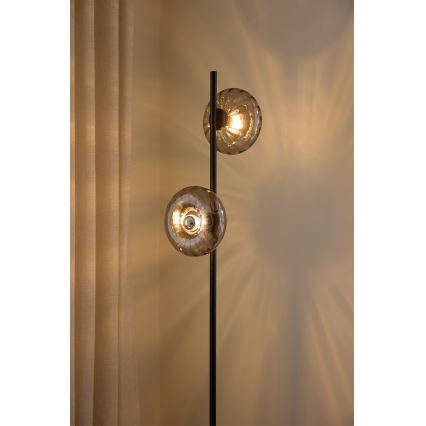 Osram - Stoječa svetilka DECOR SMOKE 2xE14/12W/230V črna/dimna siva