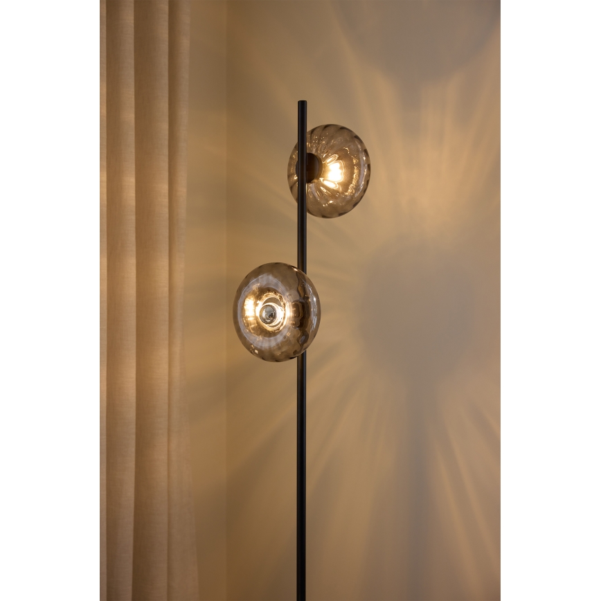 Osram - Stoječa svetilka DECOR SMOKE 2xE14/12W/230V črna/dimna siva