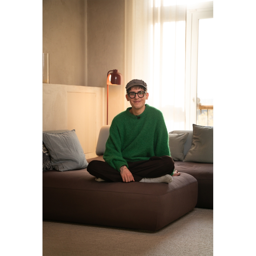 Osram - Stojna svetilka DECOR COROLLE 1xE27/15W/230V rdeča