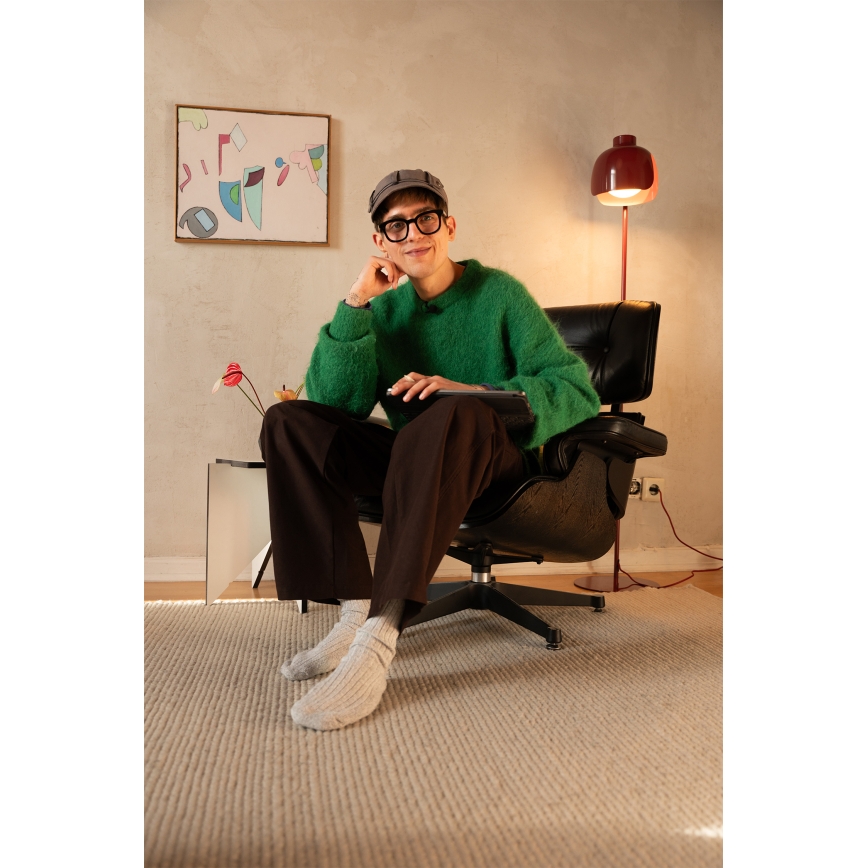 Osram - Stojna svetilka DECOR COROLLE 1xE27/15W/230V rdeča