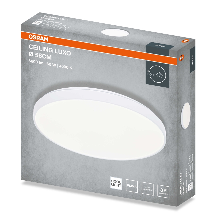 Osram - stropna LED svetilka CEILING LUXO LED/60W/230V, premer 56 cm, bela