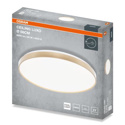 Osram - stropna LED svetilka CEILING LUXO LED/60W/230V, premer 56 cm, zlata