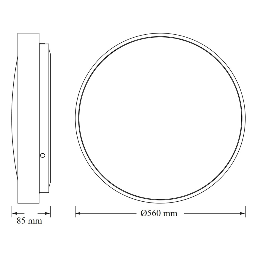 Osram - stropna LED svetilka CEILING LUXO LED/60W/230V, premer 56 cm, zlata