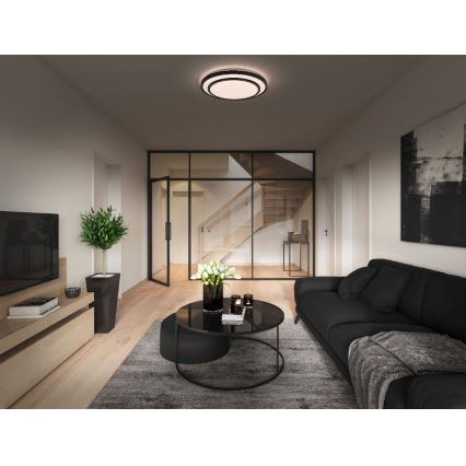 Osram - stropna LED svetilka ORBIS BERLIN LED/24W/230V, premer 39 cm, črna