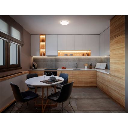 Osram - Stropna svetilka CEILING ESSENTIAL 1xE27/25W/230V premer 25 cm bela