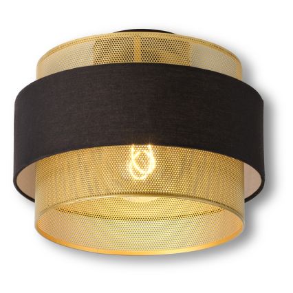 Osram - Stropna svetilka DECOR HORNET 1xE27/10W/230V, premer 30 cm, črna/zlata
