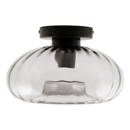 Osram - Stropna svetilka DECOR SMOKE 1xE27/12W/230V premer 28 cm črna/dimljena siva