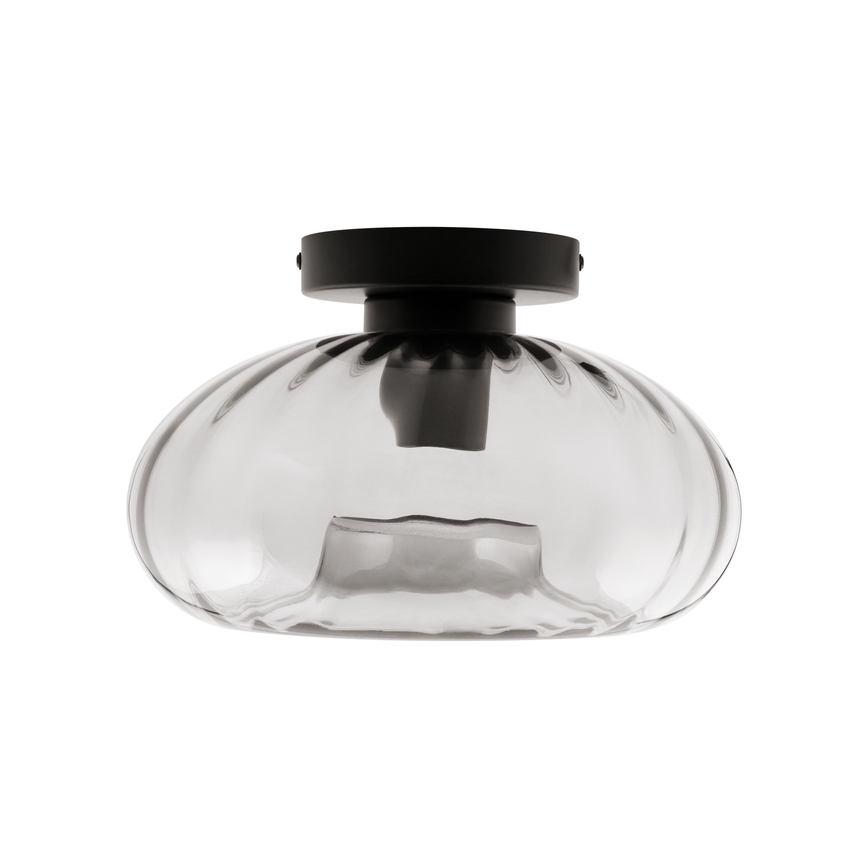 Osram - Stropna svetilka DECOR SMOKE 1xE27/12W/230V premer 28 cm črna/dimljena siva