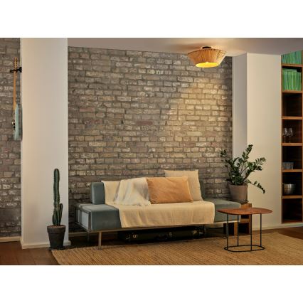 Osram - Stropna svetilka DECOR STRIPES 1xE27/10W/230V Ø 40,5 cm bež