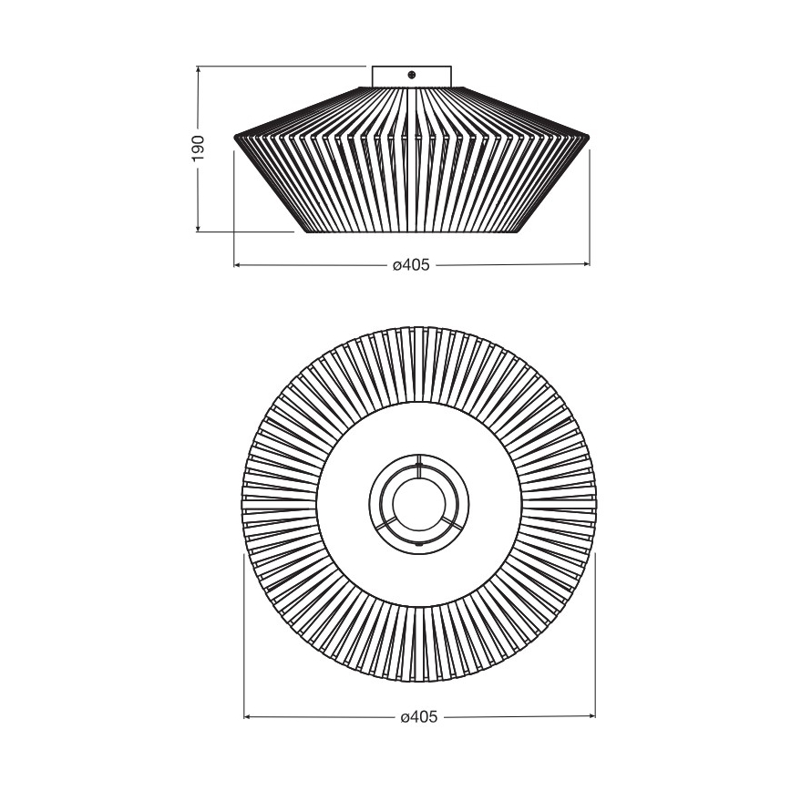 Osram - Stropna svetilka DECOR STRIPES 1xE27/10W/230V Ø 40,5 cm bež