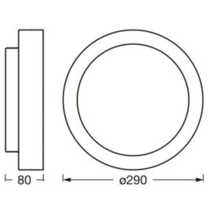 Osram - Stropna svetilka ORBIS MADRID 2xE27/10W/230V, premer 29 cm, bela