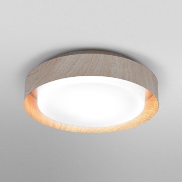 Osram - Stropna svetilka ORBIS MADRID 2xE27/10W/230V, premer 29 cm, lesni dekor
