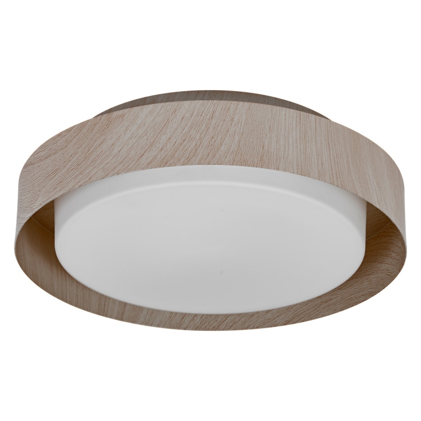 Osram - Stropna svetilka ORBIS MADRID 2xE27/10W/230V, premer 29 cm, lesni dekor
