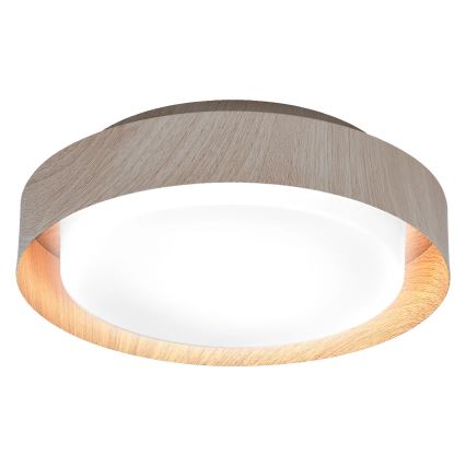 Osram - Stropna svetilka ORBIS MADRID 2xE27/10W/230V, premer 29 cm, lesni dekor