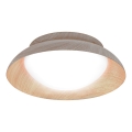 Osram - Stropna svetilka ORBIS MILAN 2xE27/10W/230V premer 30,5 cm lesni dekor