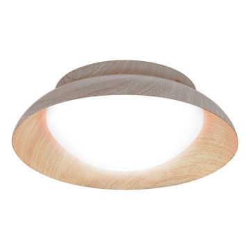 Osram - Stropna svetilka ORBIS MILAN 2xE27/10W/230V premer 30,5 cm lesni dekor