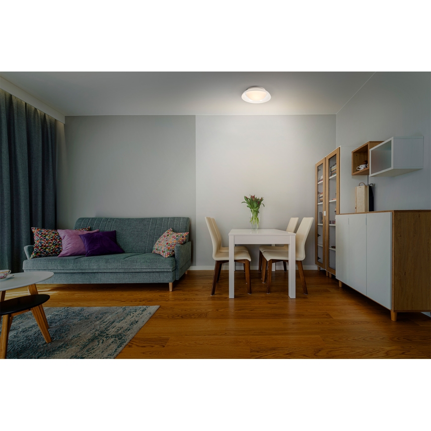 Osram - Stropna svetilka ORBIS MILAN 2×E27/10W/230V, premer 30,5 cm, rjava