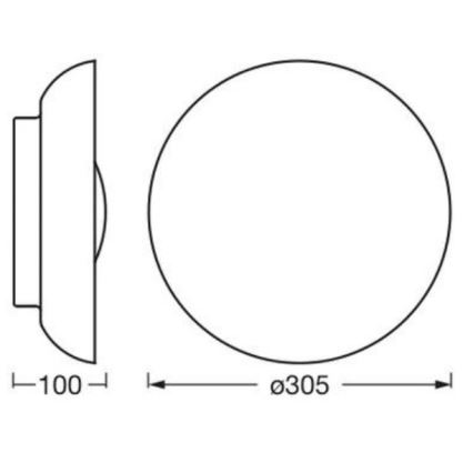 Osram - Stropna svetilka ORBIS MILAN 2×E27/10W/230V, premer 30,5 cm, rjava