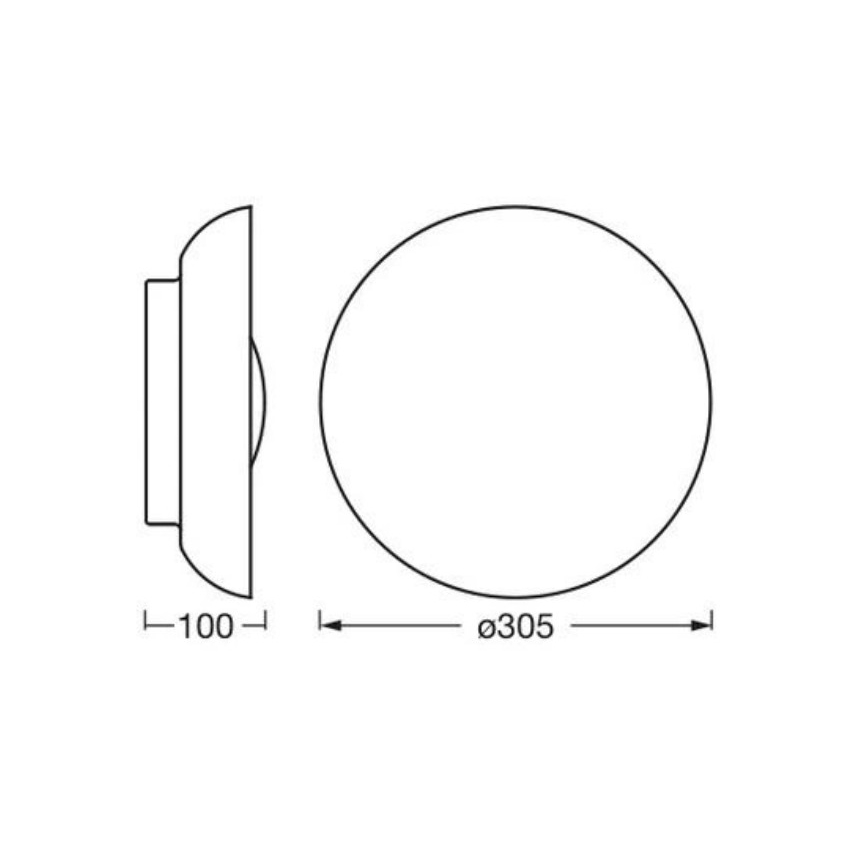 Osram - Stropna svetilka ORBIS MILAN 2×E27/10W/230V, premer 30,5 cm, rjava