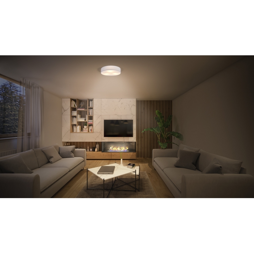 Osram - Stropna svetilka ORBIS PARIS 2xE27/25W/230V, premer 40 cm, bela