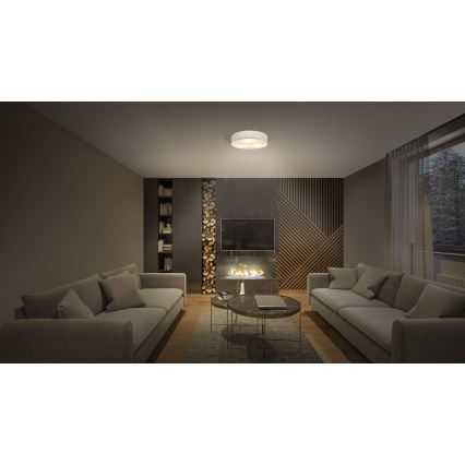 Osram - Stropna svetilka ORBIS PARIS 2xE27/25W/230V, premer 40 cm, kremna