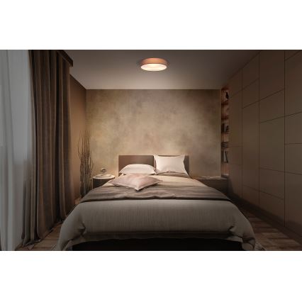 Osram - Stropna svetilka ORBIS PARIS 3xE27/15W/230V premer 48 cm rjava