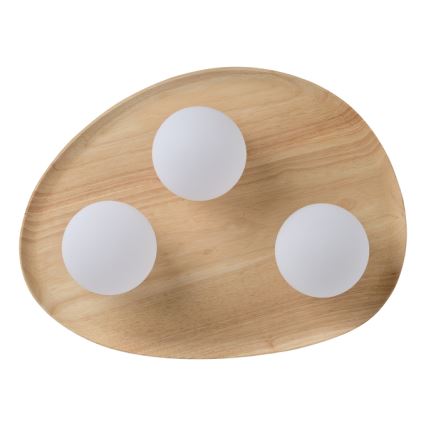 Osram - Stropna svetilka WOOD NEST 3xG9/5W/230V iz kavčukovega lesa
