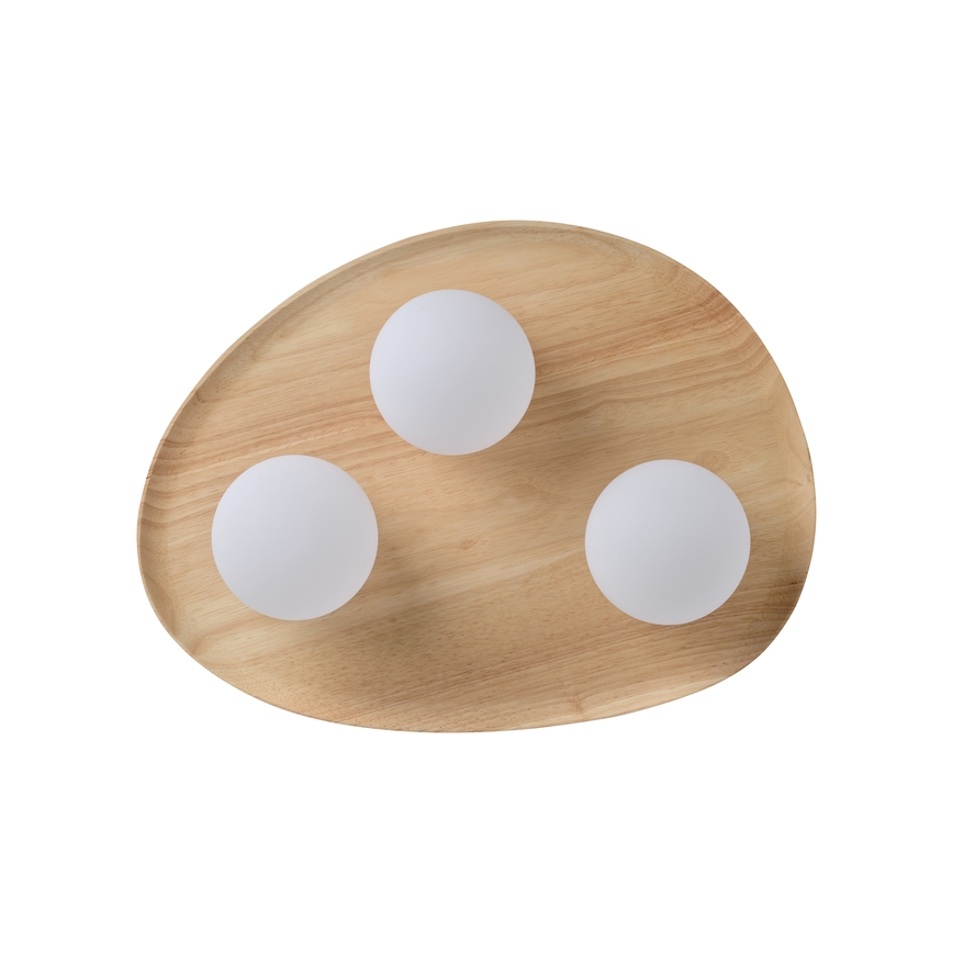 Osram - Stropna svetilka WOOD NEST 3xG9/5W/230V iz kavčukovega lesa