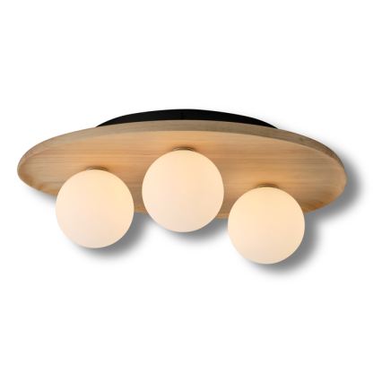 Osram - Stropna svetilka WOOD NEST 3xG9/5W/230V iz kavčukovega lesa