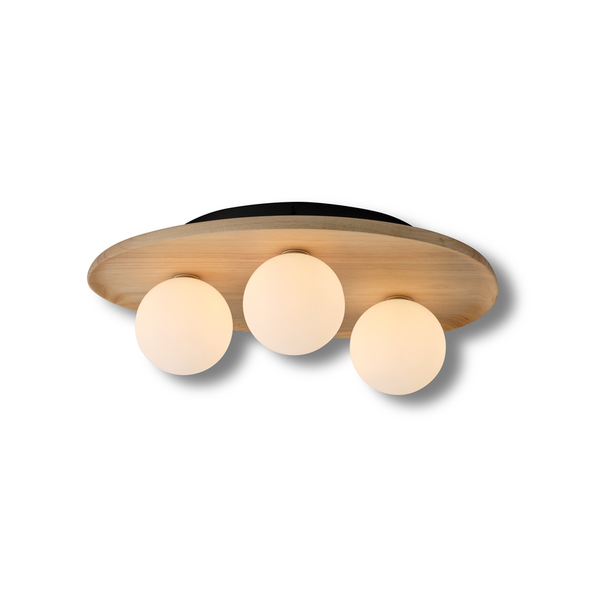 Osram - Stropna svetilka WOOD NEST 3xG9/5W/230V iz kavčukovega lesa