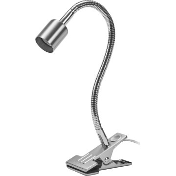 Osram - Svetilka s sponko CLIP TUBE FLEX 1xGU10/5W/230V matni krom