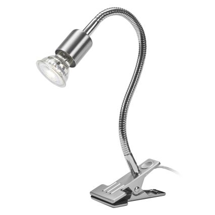Osram - Svetilka s sponko CLIP TUBE FLEX 1xGU10/5W/230V matni krom