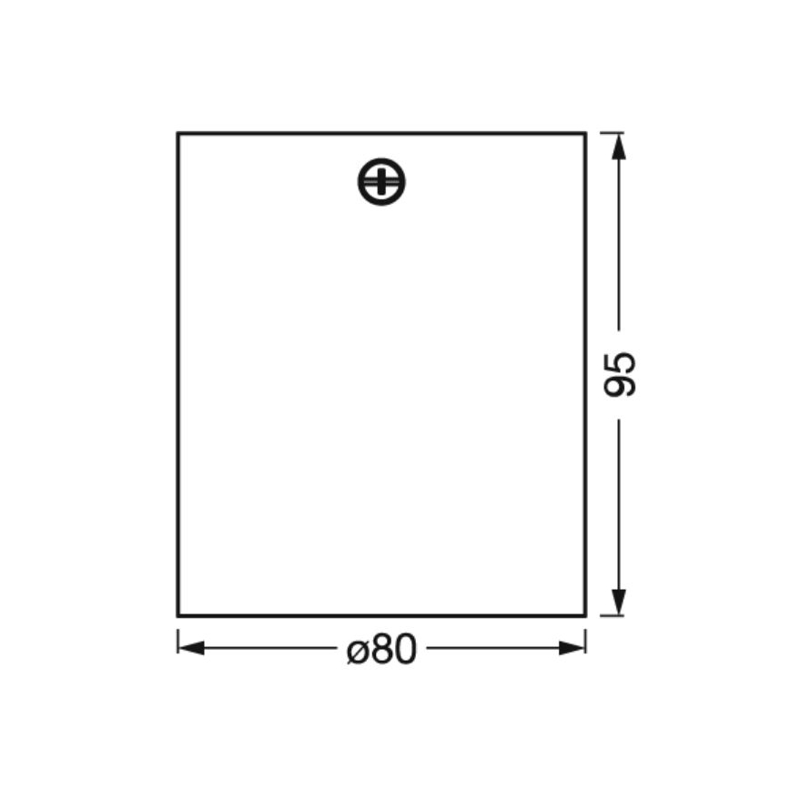 Osram - Točkovna svetilka SPOT 1xGU10/7W/230V črna