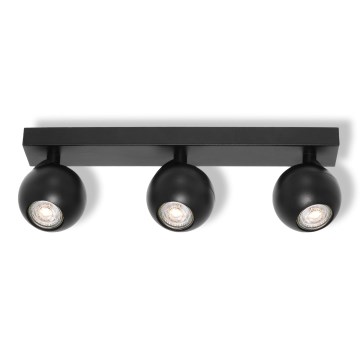 Osram - Točkovna svetilka SPOT SPHERAL 3xGU10/6W/230V črna