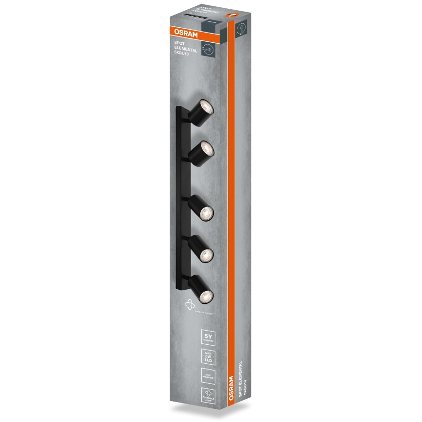 Osram - Točkovno svetilo ELEMENTAL 5xGU10/6W/230V