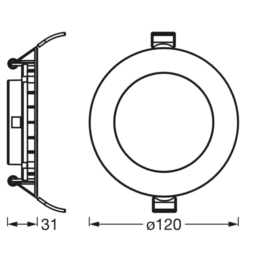 Osram - vgradna LED stropna svetilka SLIM LED/8W/230V 4000K