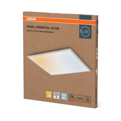 Osram - LED vgradni stropni panel ESSENTIAL LED/50W/230V 3000/4000/6500K 60x60 cm bela