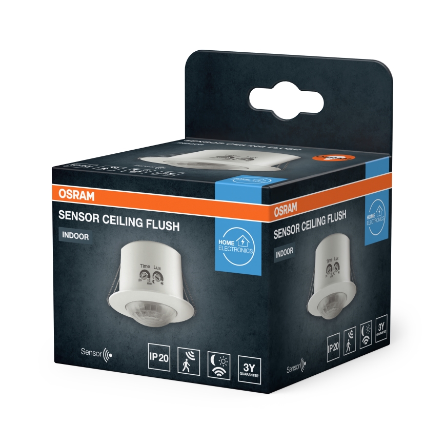 Osram - vgradni senzor gibanja 360° FLUSH 230V, bela