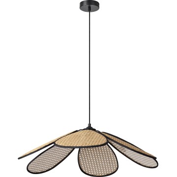 Osram - Viseča svetilka na kablu DECOR RATTAN 1xE27/15W/230V premer 69 cm bež/črna