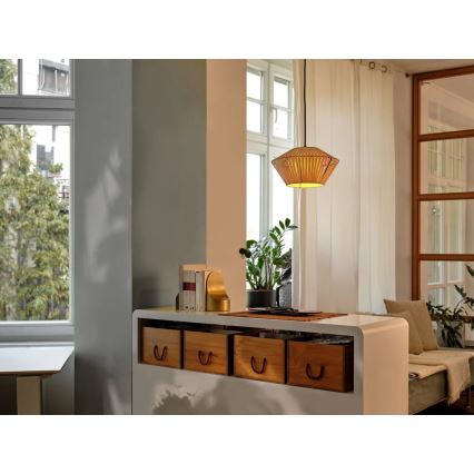 Osram - Viseča svetilka na kablu DECOR STRIPES 1xE27/10W/230V premer 30,5 cm bež