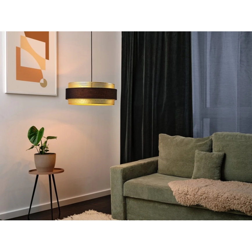 Osram - Viseči lestenec na kablu DECOR HORNET 3xE27/10W/230V, premer 50 cm, črna/zlata