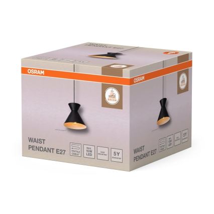 Osram - Viseči lestenec na kablu DECOR WAIST 1xE27/40W/230V črna
