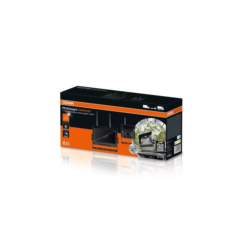 Osram - Vzvratna kamera ROADSIGHT OWRCS7 Full HD 1080p 12/24V IP67