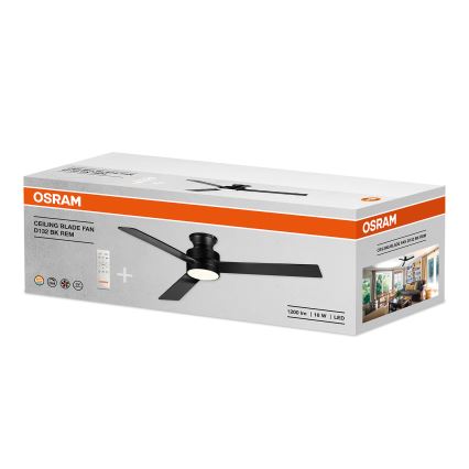 Osram - LED zatemnjevalni stropni ventilator BLADE LED/18W/230V 3000/4000/6000K + daljinski upravljalnik