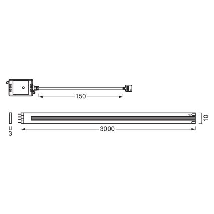 Osram - Zatemljiv LED trak SMART+ COB 3m LED/14W/230V 2700-6500K Wi-Fi