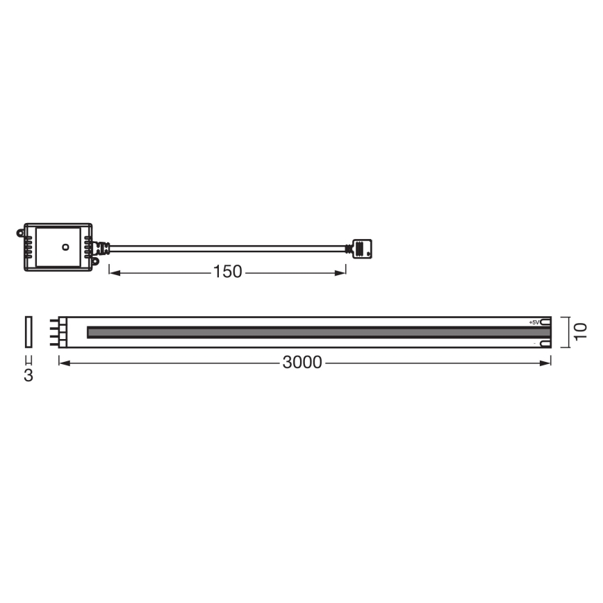 Osram - Zatemljiv LED trak SMART+ COB 3m LED/14W/230V 2700-6500K Wi-Fi