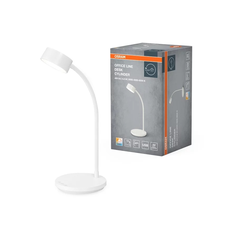 Osram - LED zatemnjiva namizna svetilka OFFICE LINE LED/4,8W/230V 3000/4000/6500K bela