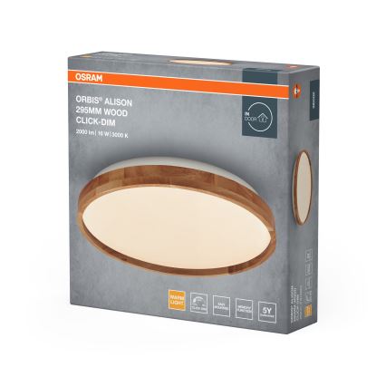 Osram - LED zatemnjiva stropna svetilka ORBIS ALISON LED/16W/230V Ø 29,5 cm bež
