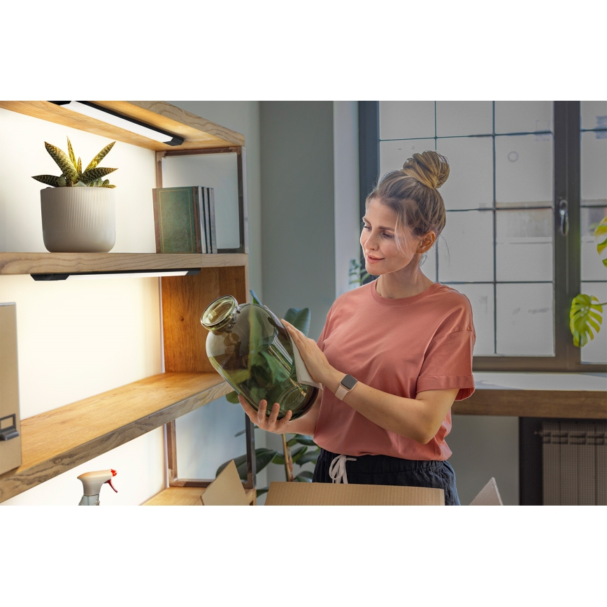 Osram - LED zatemnjiva svetilka za pod omarico s senzorjem gibanja LINEAR EDGE LED/8W/230V 3000/4000/6500K 50 cm črna