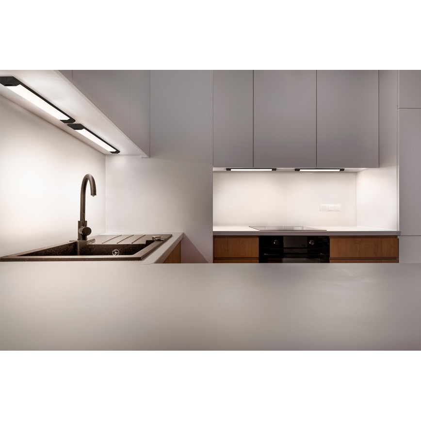 Osram - LED zatemnjiva svetilka za pod omarico s senzorjem gibanja LINEAR EDGE LED/8W/230V 3000/4000/6500K 50 cm črna